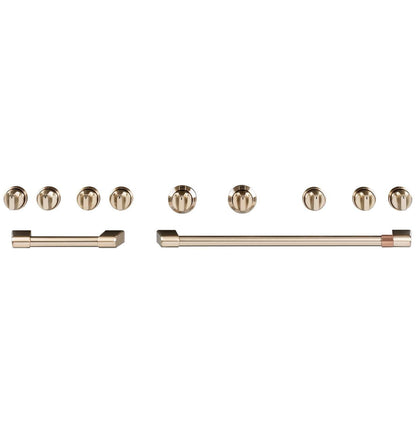 Cafe CXPR8HKPMBZ CAF(EBACK)™ 48" Brushed Bronze Handle & Knob Set for Pro Range and Rangetop