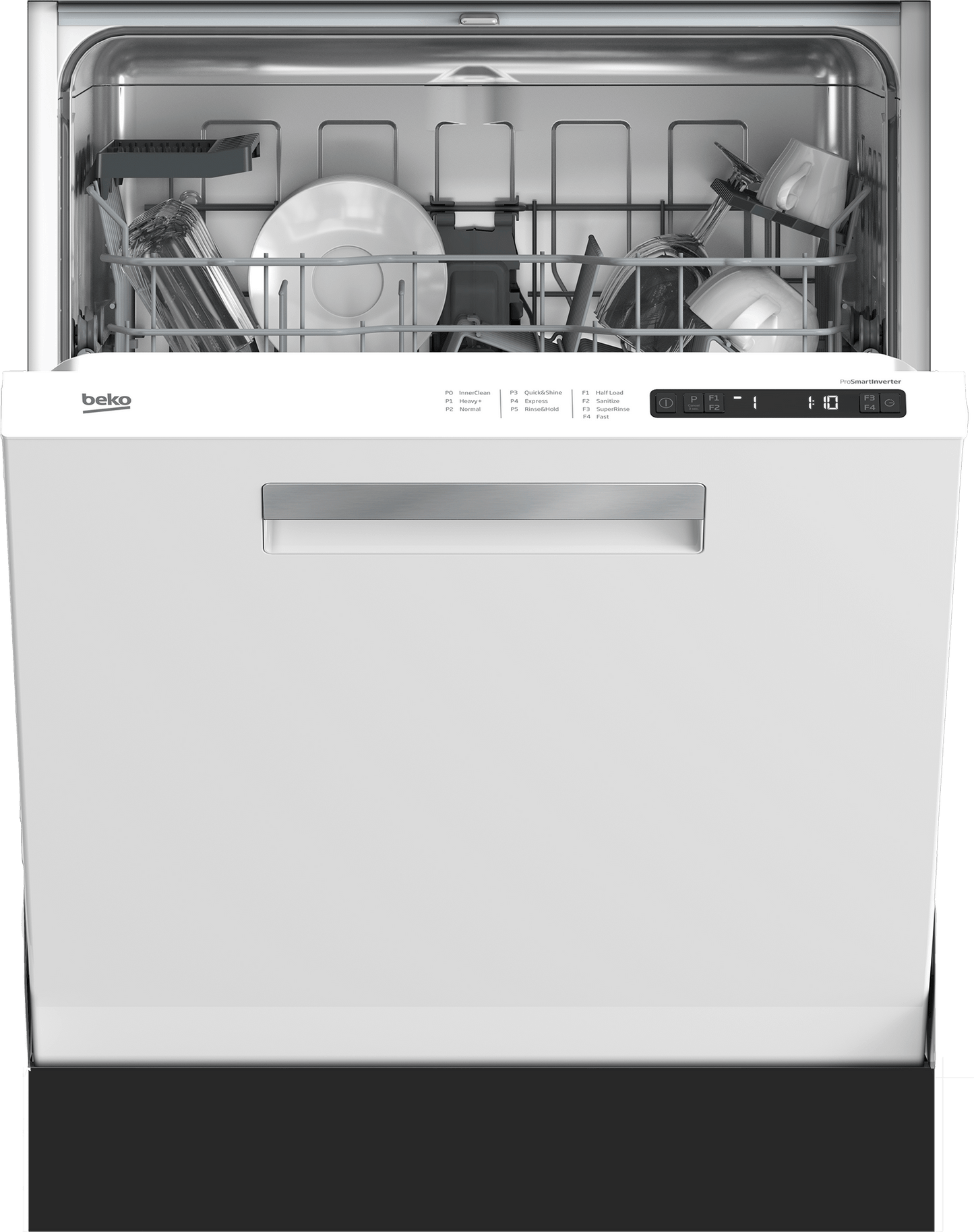 Beko DDN25402W Full Size Dishwasher with (14 place settings, 48.0