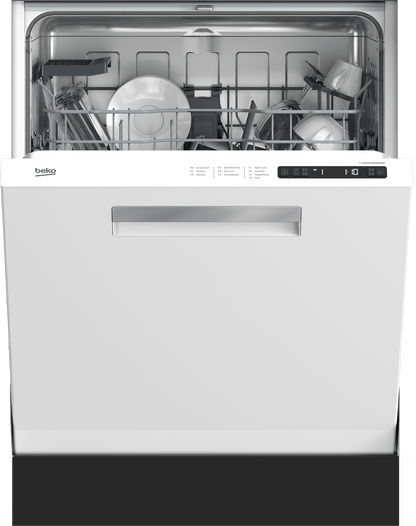 Beko DDN25402W Full Size Dishwasher with (14 place settings, 48.0