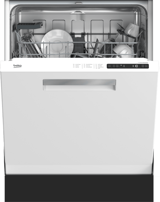 Beko DDN25402W Full Size Dishwasher with (14 place settings, 48.0