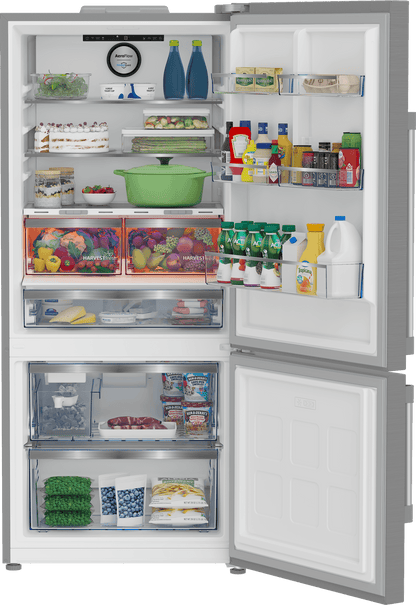 Beko BFBF30216SSIM 30" Bottom Freezer Refrigerator