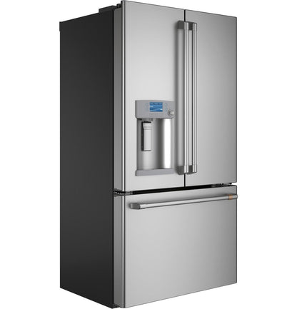 Cafe CYE22TP2MS1 CAF(EBACK)™ ENERGY STAR® 22.1 Cu. Ft. Smart Counter-Depth French-Door Refrigerator with Hot Water Dispenser