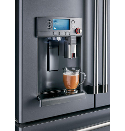 Cafe CYE22UP2MS1 CAF(EBACK)™ ENERGY STAR® 22.1 Cu. Ft. Smart Counter-Depth French-Door Refrigerator with Keurig® K-Cup® Brewing System