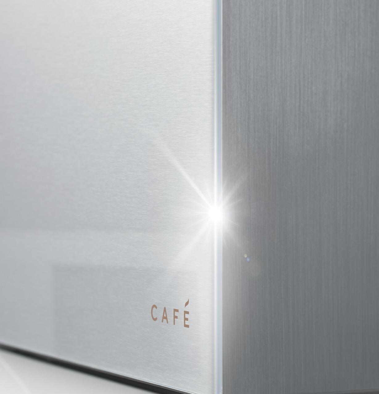 Cafe CVE28DM5NS5 Caf(eback)™ ENERGY STAR® 27.8 Cu. Ft. Smart 4-Door French-Door Refrigerator in Platinum Glass