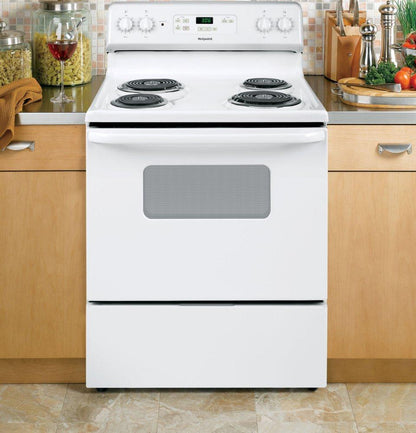 RBS360DMWW Hotpoint® ENERGY STAR® 30" Free-Standing Standard Clean Electric Range