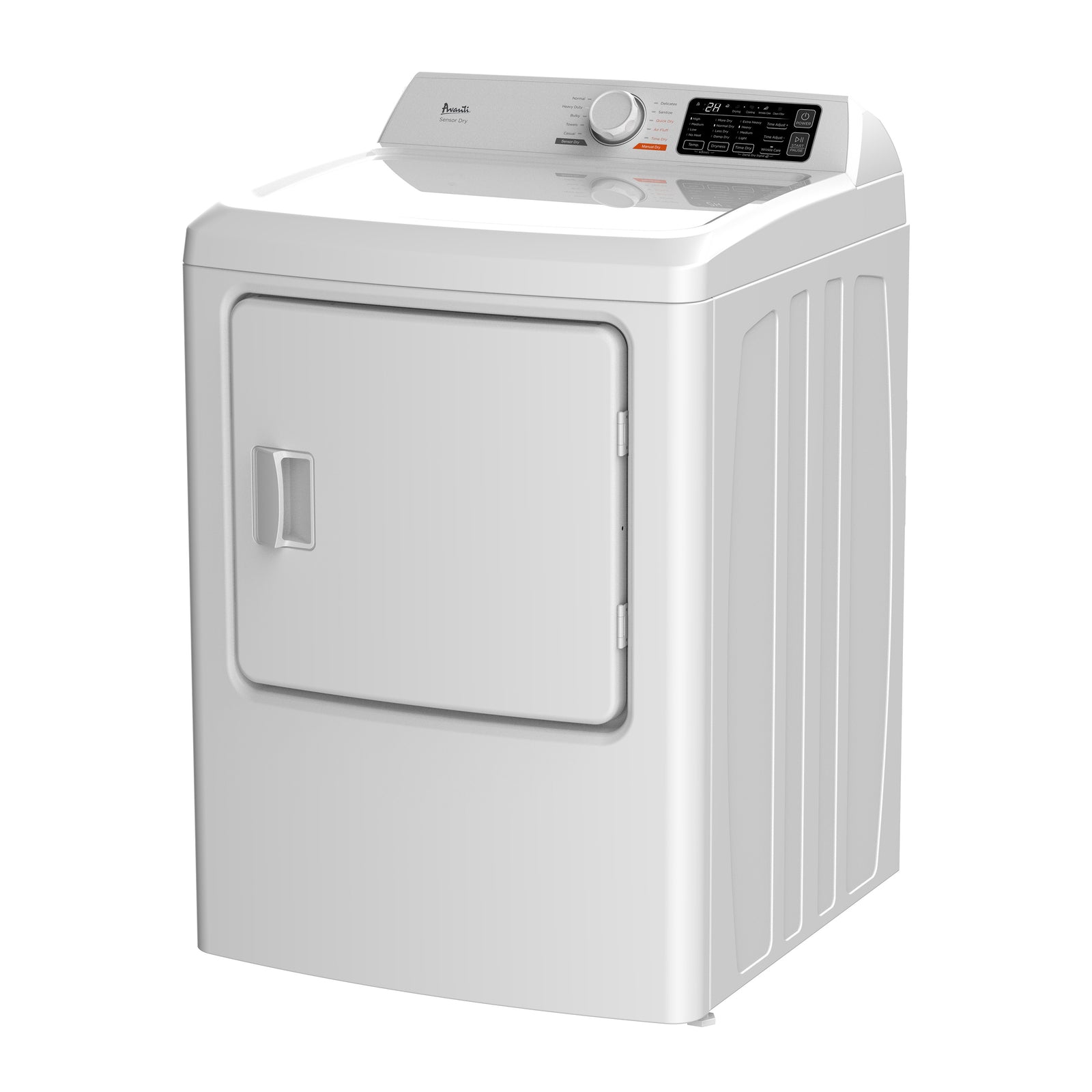 Avanti Front Load Electric Clothes Dryer, 6.7 cu. ft. Capacity - White / 6.7 cu. ft.