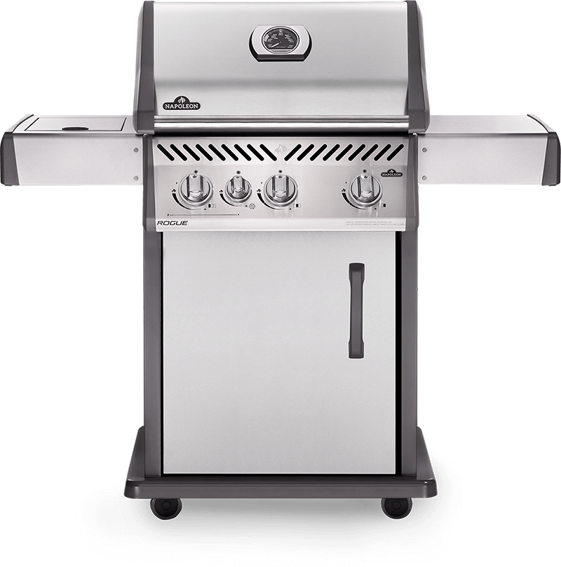 Napoleon Bbq Rogue 425 SB with Range Side Burner , Stainless Steel , Natural Gas