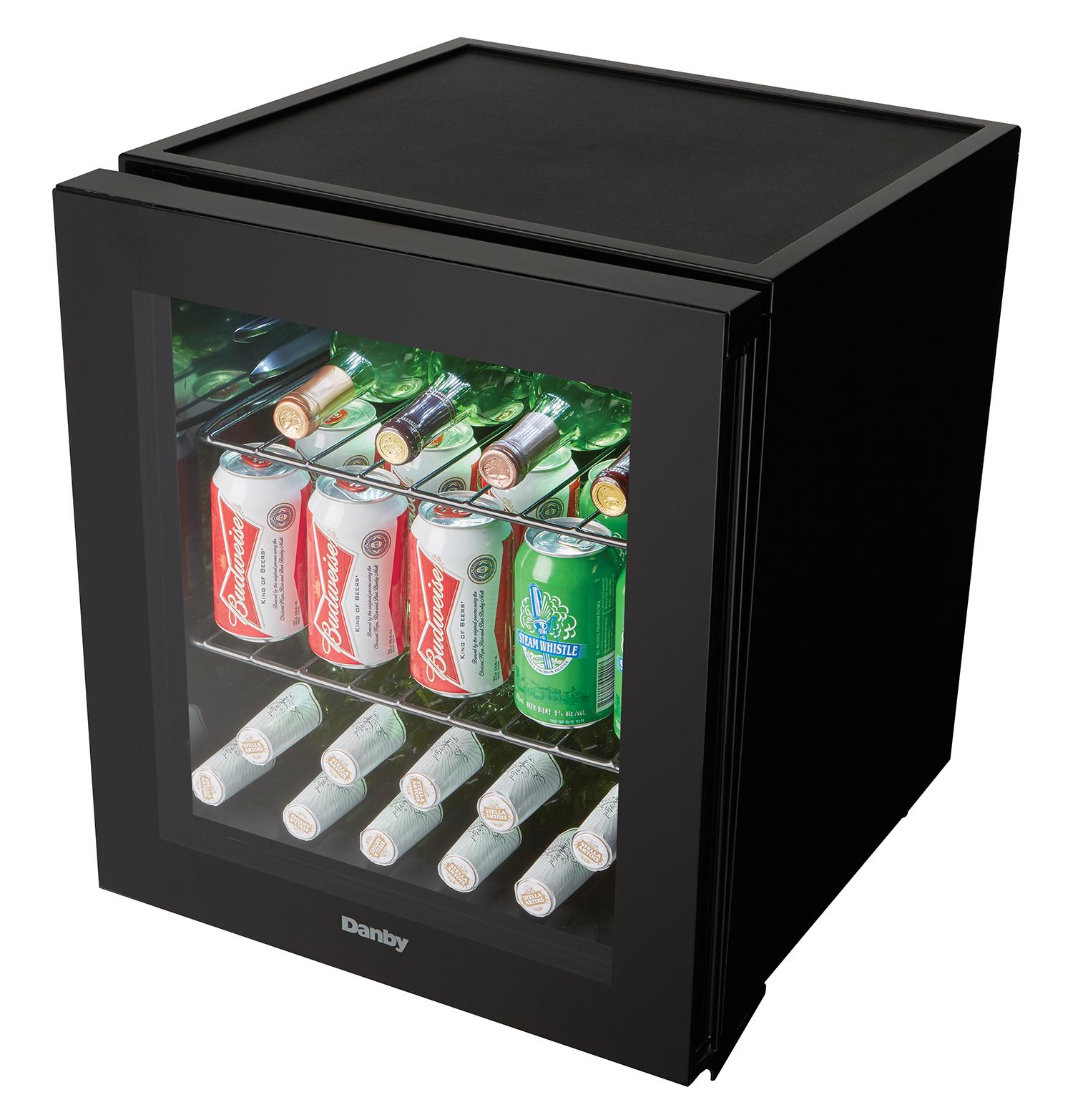 Danby 16 Bottle Free-Standing Wine Cooler in Black