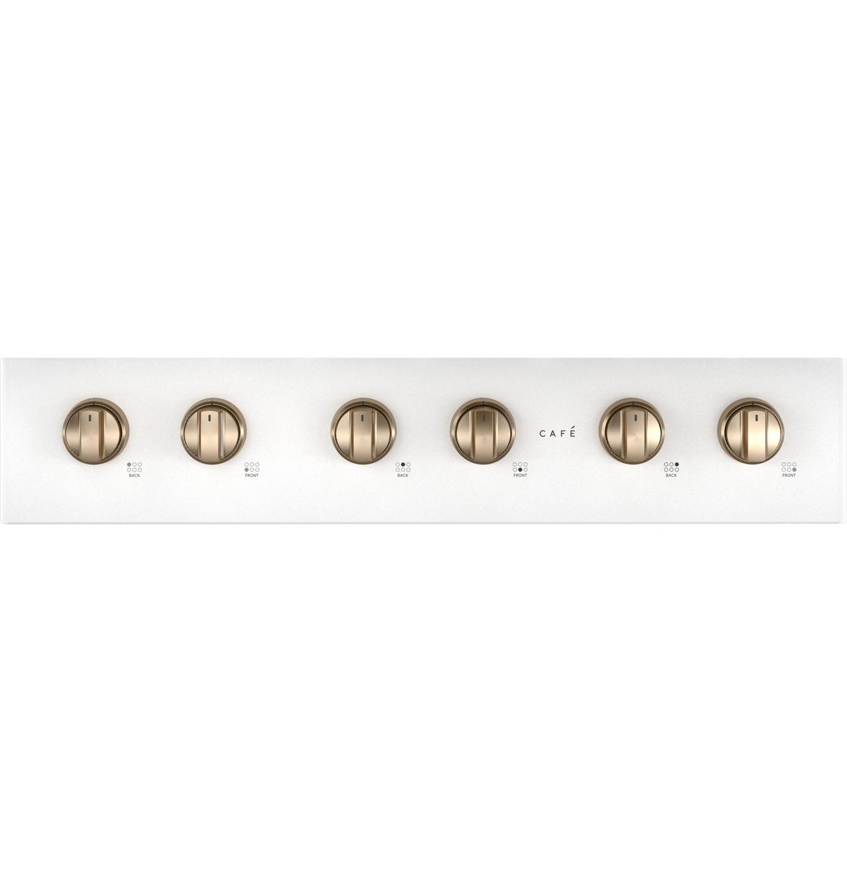 Cafe CGU366P4TW2 CAF(EBACK)™ 36" Commercial-Style Gas Rangetop with 6 Burners (Natural Gas)