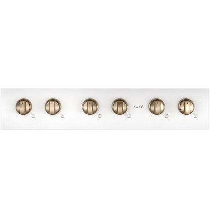 Cafe CGU366P4TW2 CAF(EBACK)™ 36" Commercial-Style Gas Rangetop with 6 Burners (Natural Gas)