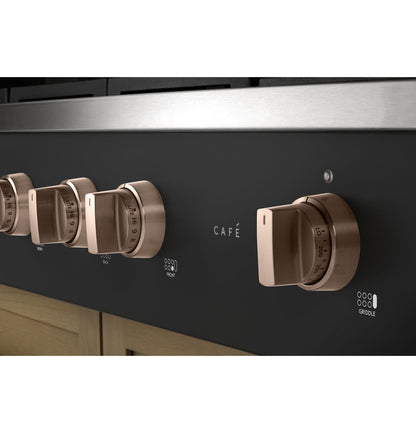 Cafe CGU486P3TD1 CAF(EBACK)™ 48" Commercial-Style Gas Rangetop with 6 Burners and Integrated Griddle (Natural Gas)