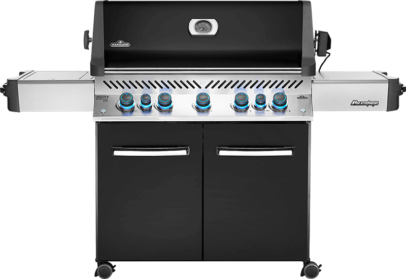 NAPOLEON BBQ Prestige 665 RSIB Infrared Side & Rear Burners , Black , Natural Gas