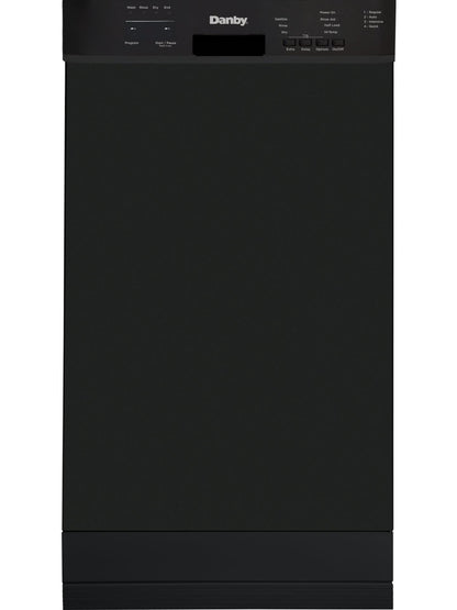 DDW18D1EB Danby 18" Wide Built-in Dishwasher in Black