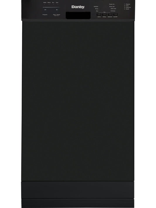 DDW18D1EB Danby 18" Wide Built-in Dishwasher in Black