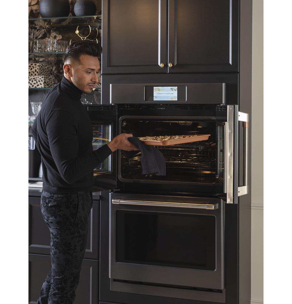 Cafe CTD90FP3ND1 CAF(EBACK)™ Professional Series 30" Smart Built-In Convection French-Door Double Wall Oven