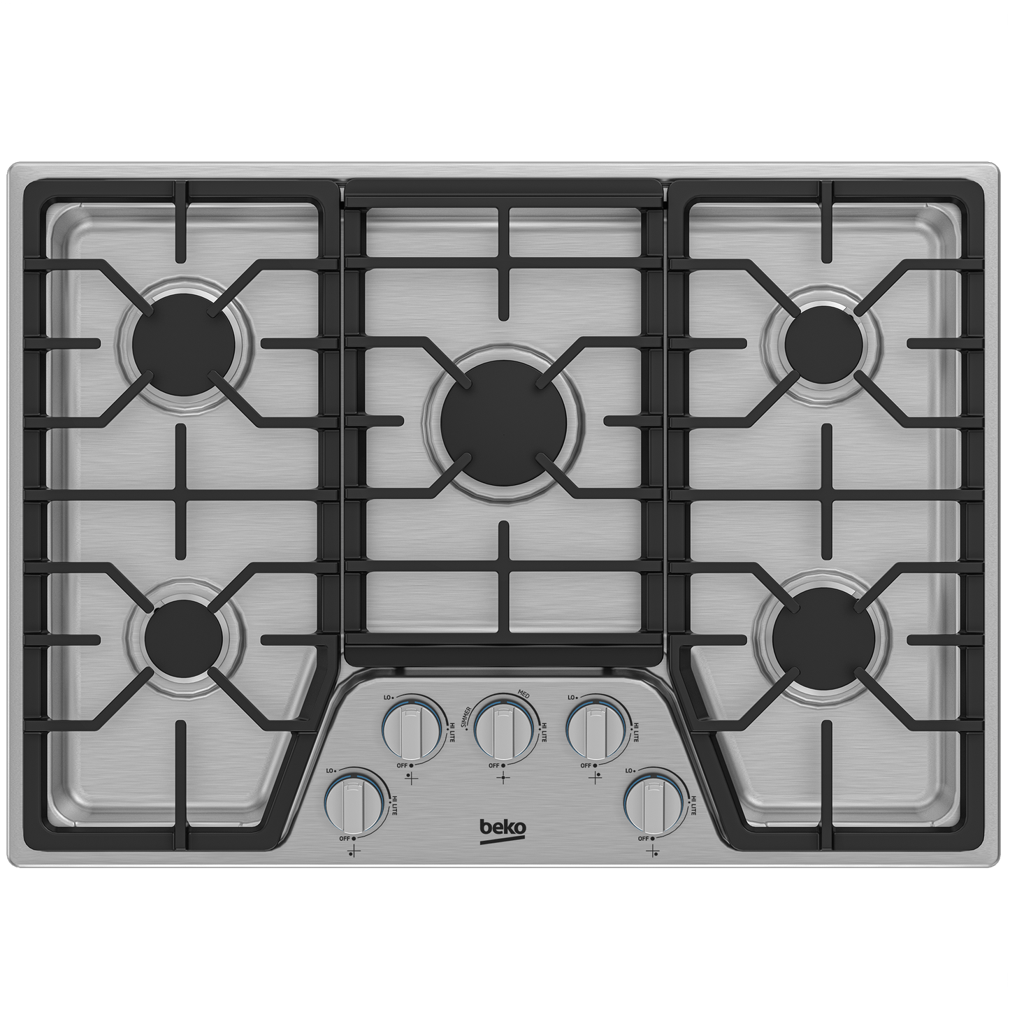 Beko BCTG30500SS 30" Built-In Gas Cooktop with 5 Burners