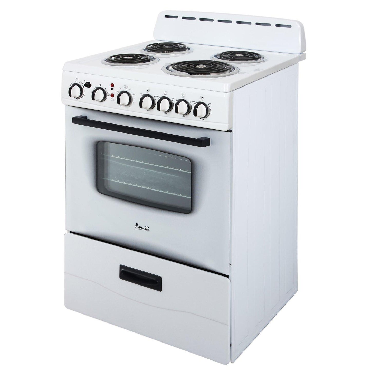 ERU240P3S Avanti 24" Electric Range - Stainless Steel