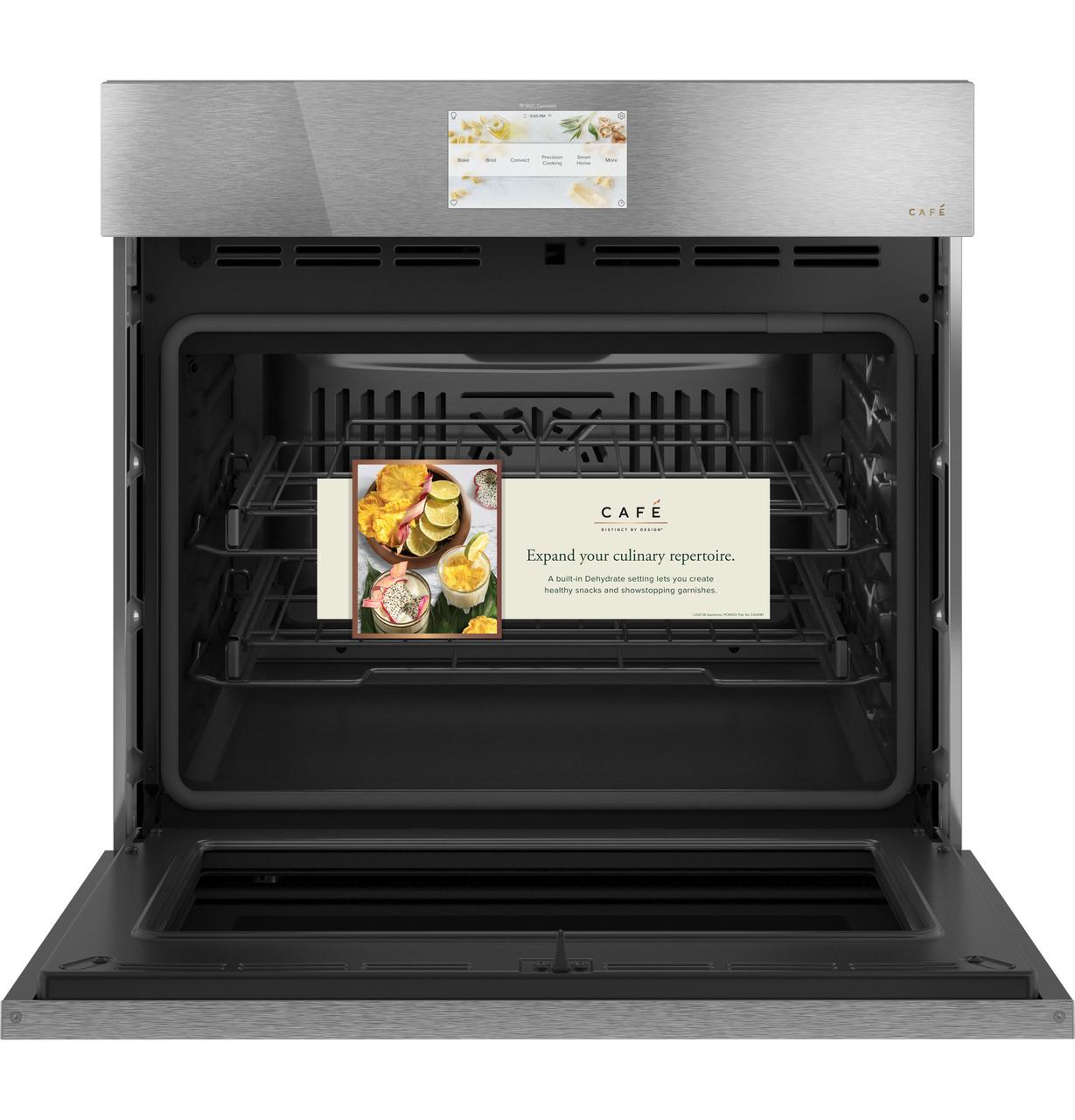 Cafe CTS90DM2NS5 CAF(EBACK)™ 30" Smart Built-In Convection Single Wall Oven in Platinum Glass