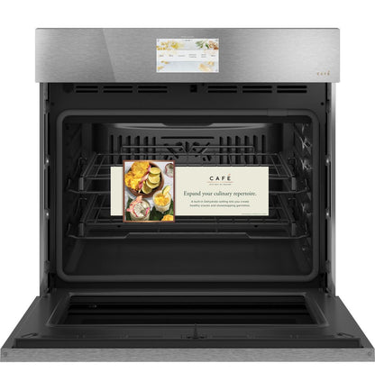 Cafe CTS90DM2NS5 CAF(EBACK)™ 30" Smart Built-In Convection Single Wall Oven in Platinum Glass