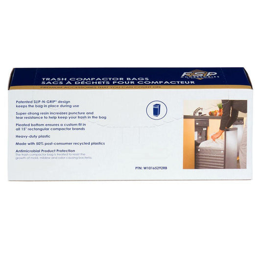 Whirlpool W10165292RB 8 Pack-Plastic Compactor Bags-15" Models