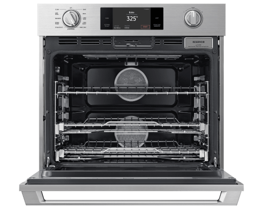 30" Steam-Assisted Single Wall Oven, Silver Stainless Steel