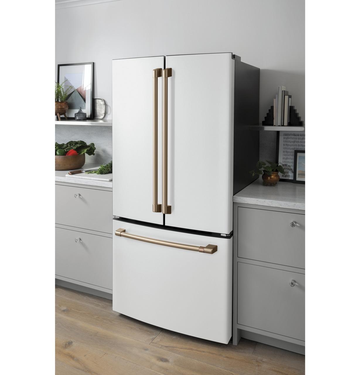 Cafe CWE19SP4NW2 Caf(eback)™ ENERGY STAR® 18.6 Cu. Ft. Counter-Depth French-Door Refrigerator