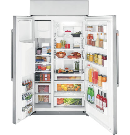 Cafe CSB42YP2RS1 CAF(EBACK)™ 42" Smart Built-In Side-by-Side Refrigerator with Dispenser
