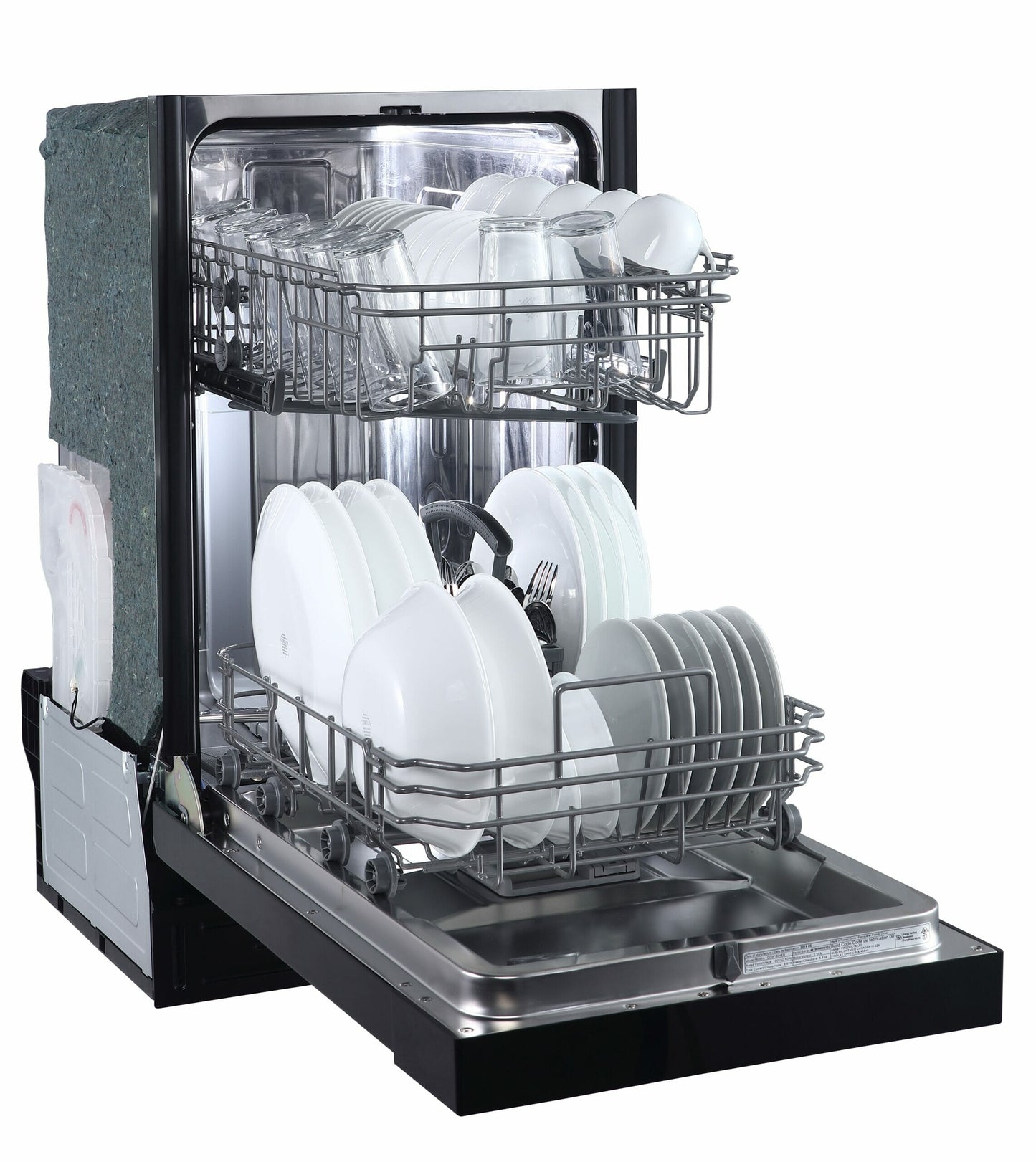 Danby 18" Wide Built-in Dishwasher in Black