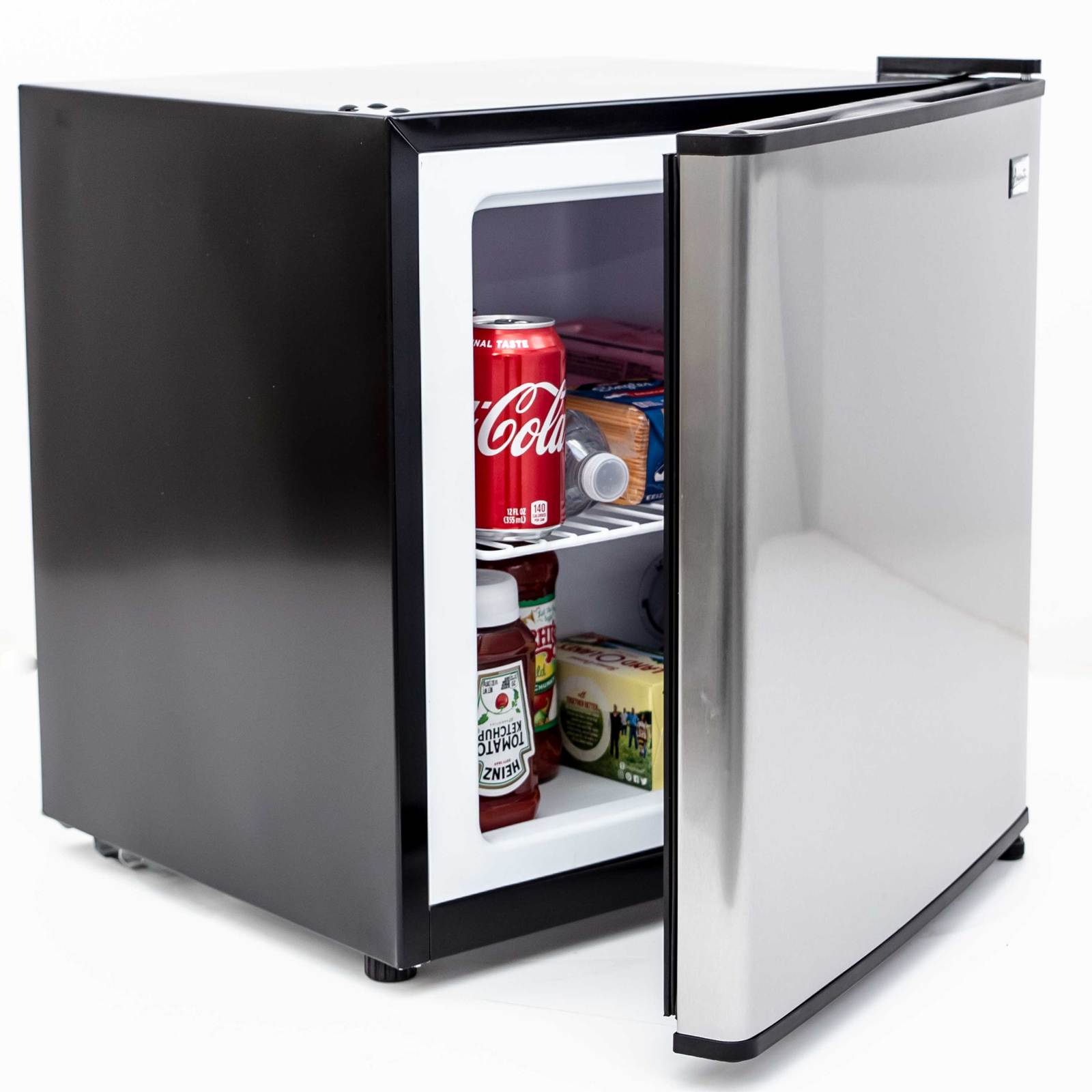 Avanti 1.4 cu. ft. Refrigerator or Freezer - Platinum finish with Black Cabinet / 1.4 cu. ft.