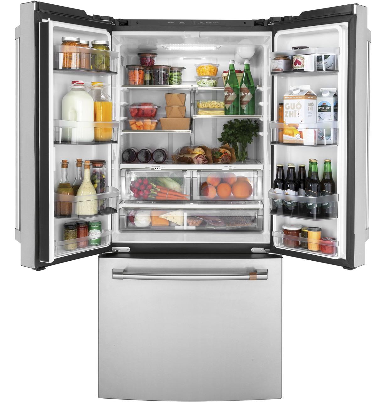 Cafe CWE19SP2NS1 Caf(eback)™ ENERGY STAR® 18.6 Cu. Ft. Counter-Depth French-Door Refrigerator