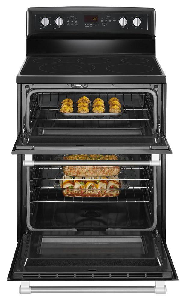 Maytag MET8720DE 30-inch Wide Double Oven Electric Range with Power Element - 6.7 cu. ft.