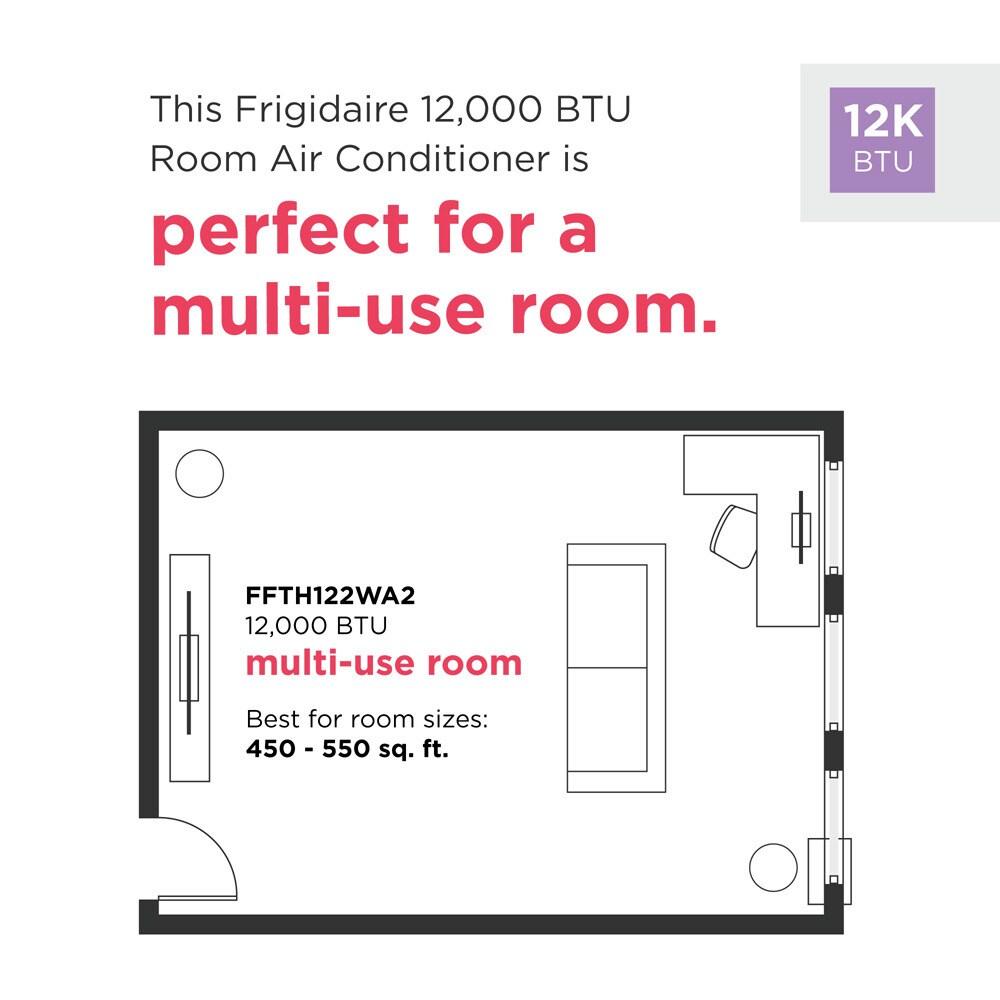 Frigidaire 12,000 BTU Built-In Room Air Conditioner with Supplemental Heat- 230V/60Hz