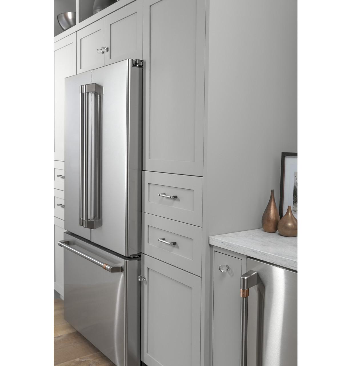 Cafe CWE23SP2MS1 Caf(eback)™ ENERGY STAR® 23.1 Cu. Ft. Smart Counter-Depth French-Door Refrigerator