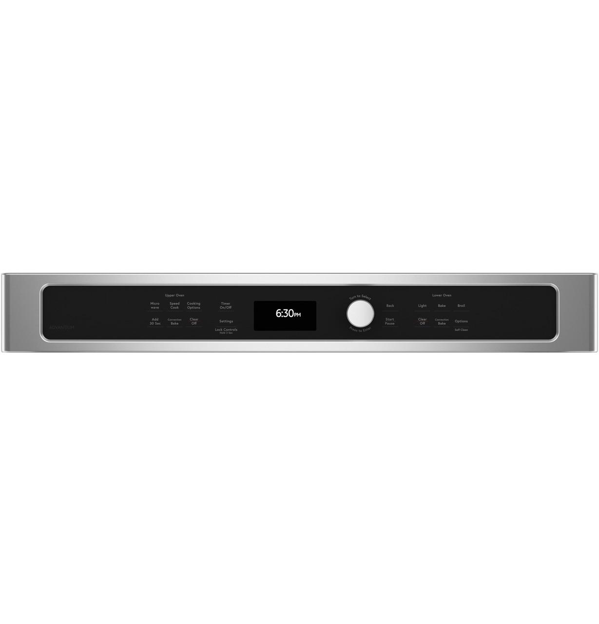 Cafe CTC912P2NS1 CAF(EBACK)™ 30 in. Combination Double Wall Oven with Convection and Advantium® Technology