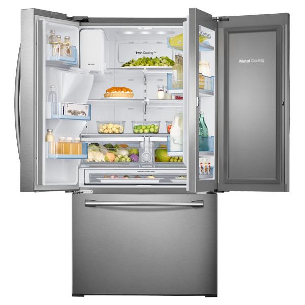 Samsung RF30HDEDTSR 36" Wide, 30 cu. ft. Capacity 3-Door French Door Food ShowCase Refrigerator with Dual Ice Maker (Stainless Steel)