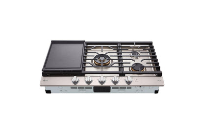 CBGS3628S LG STUDIO 36" UltraHeat™ Gas Cooktop with EasyClean®