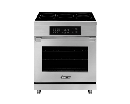 Dacor HIPR30S 30" Induction Pro Range, Silver Stainless Steel