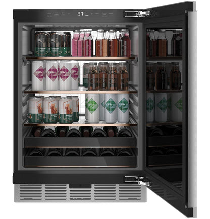 Cafe CCR06BM2PS5 CAF(EBACK)™ Beverage Center in Platinum Glass