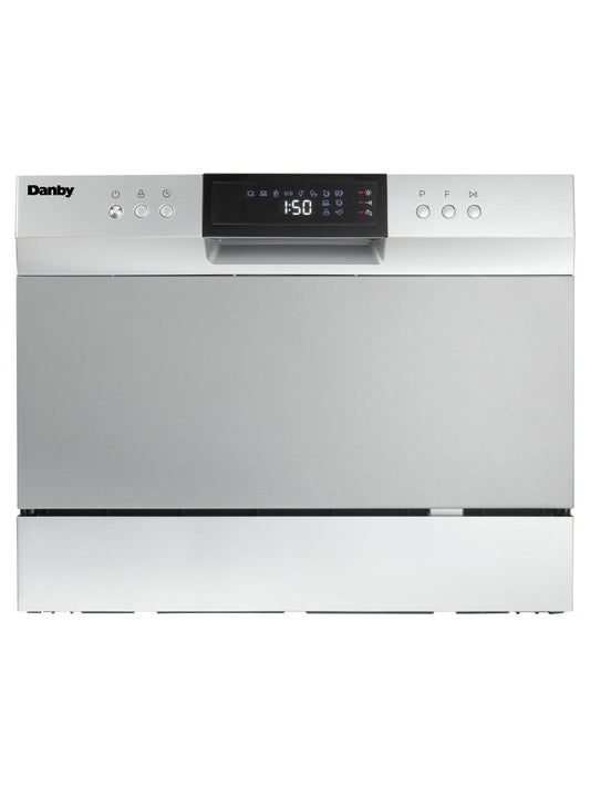 DDW631SDB Danby 6 Place Setting Countertop Dishwasher in Silver