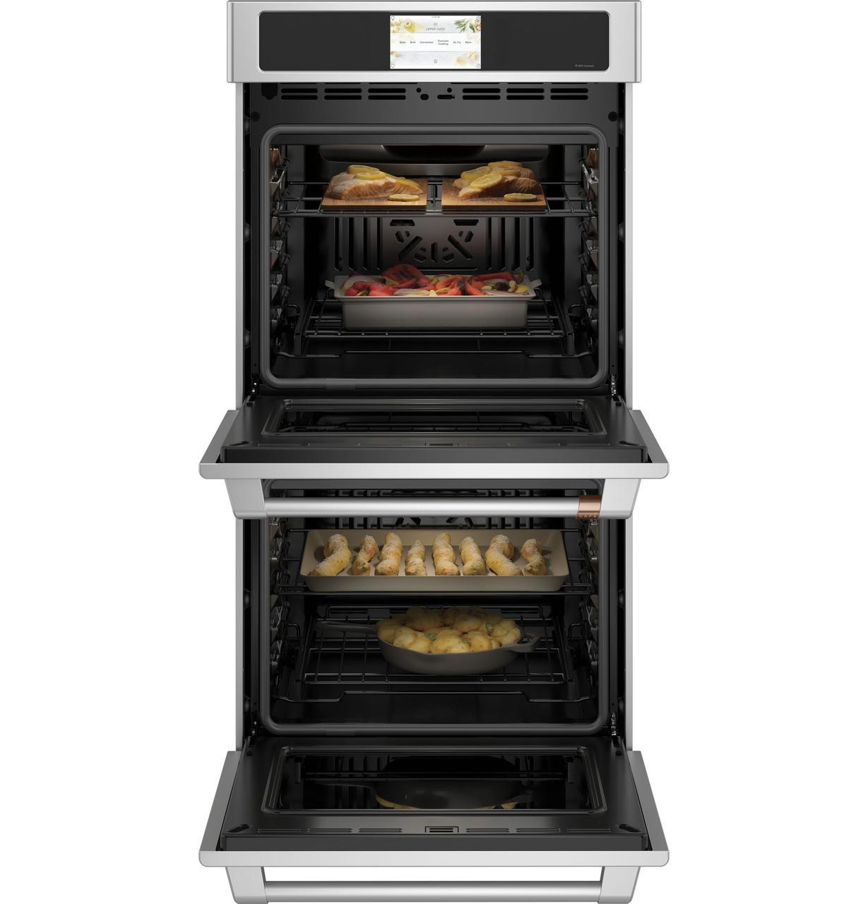 Cafe CKD70DP2NS1 Caf(eback)™ 27" Smart Double Wall Oven with Convection