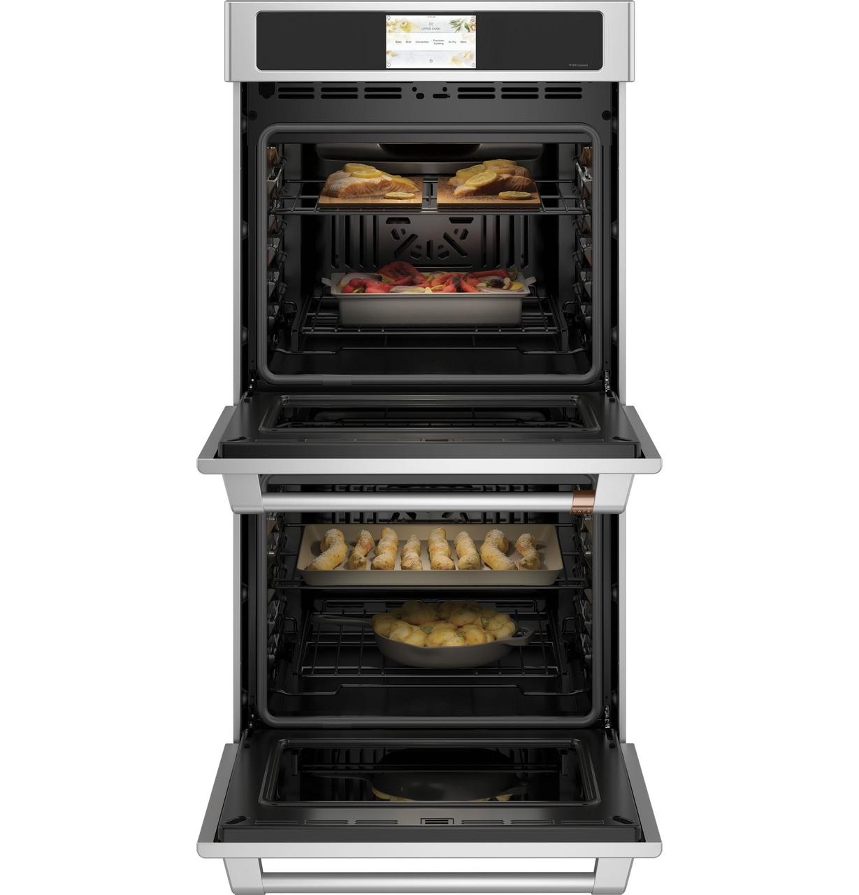 Cafe CKD70DP2NS1 CAF(EBACK)™ 27" Smart Double Wall Oven with Convection