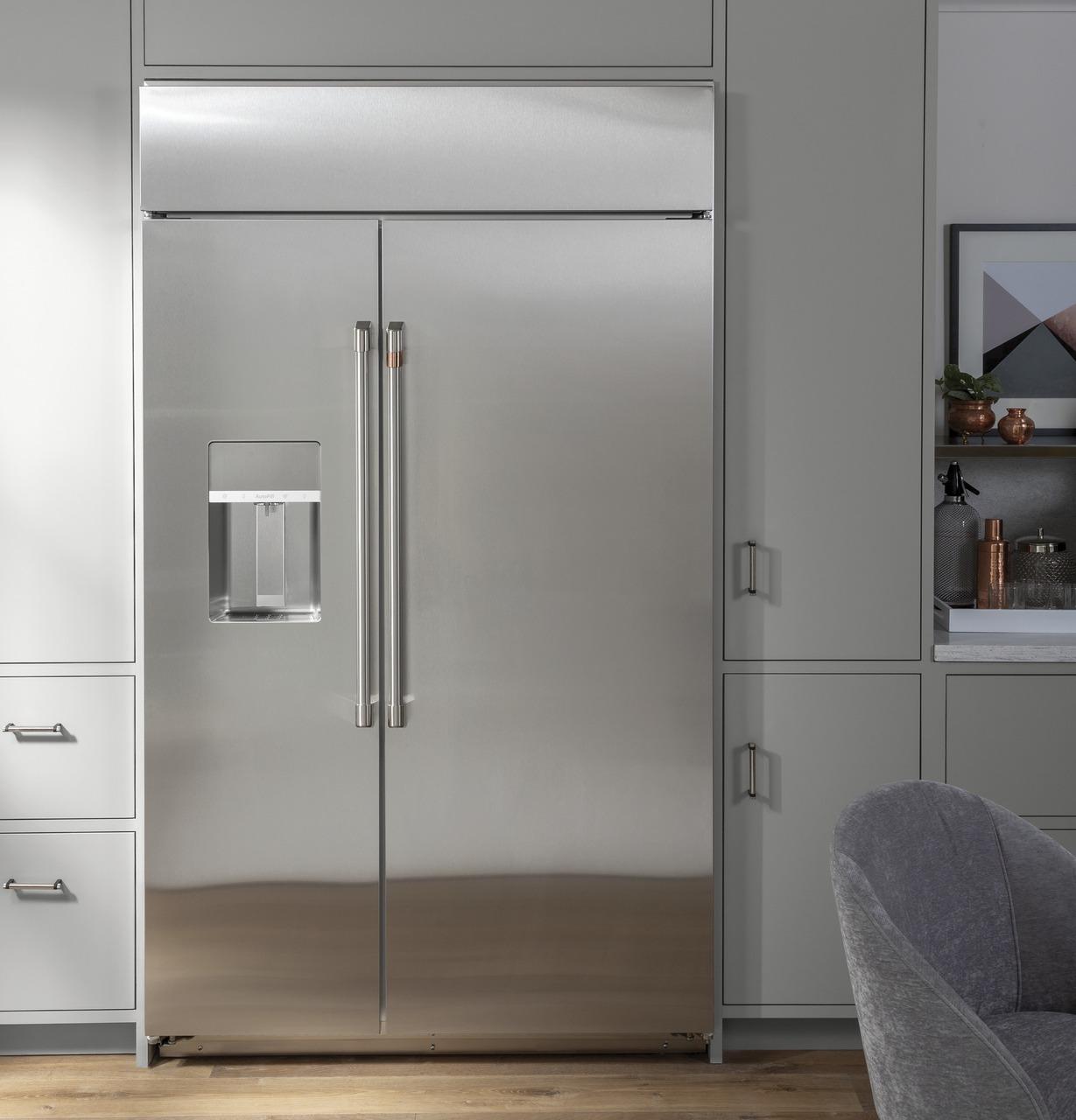 Cafe Caf(eback)™ 42" Smart Built-In Side-by-Side Refrigerator with Dispenser