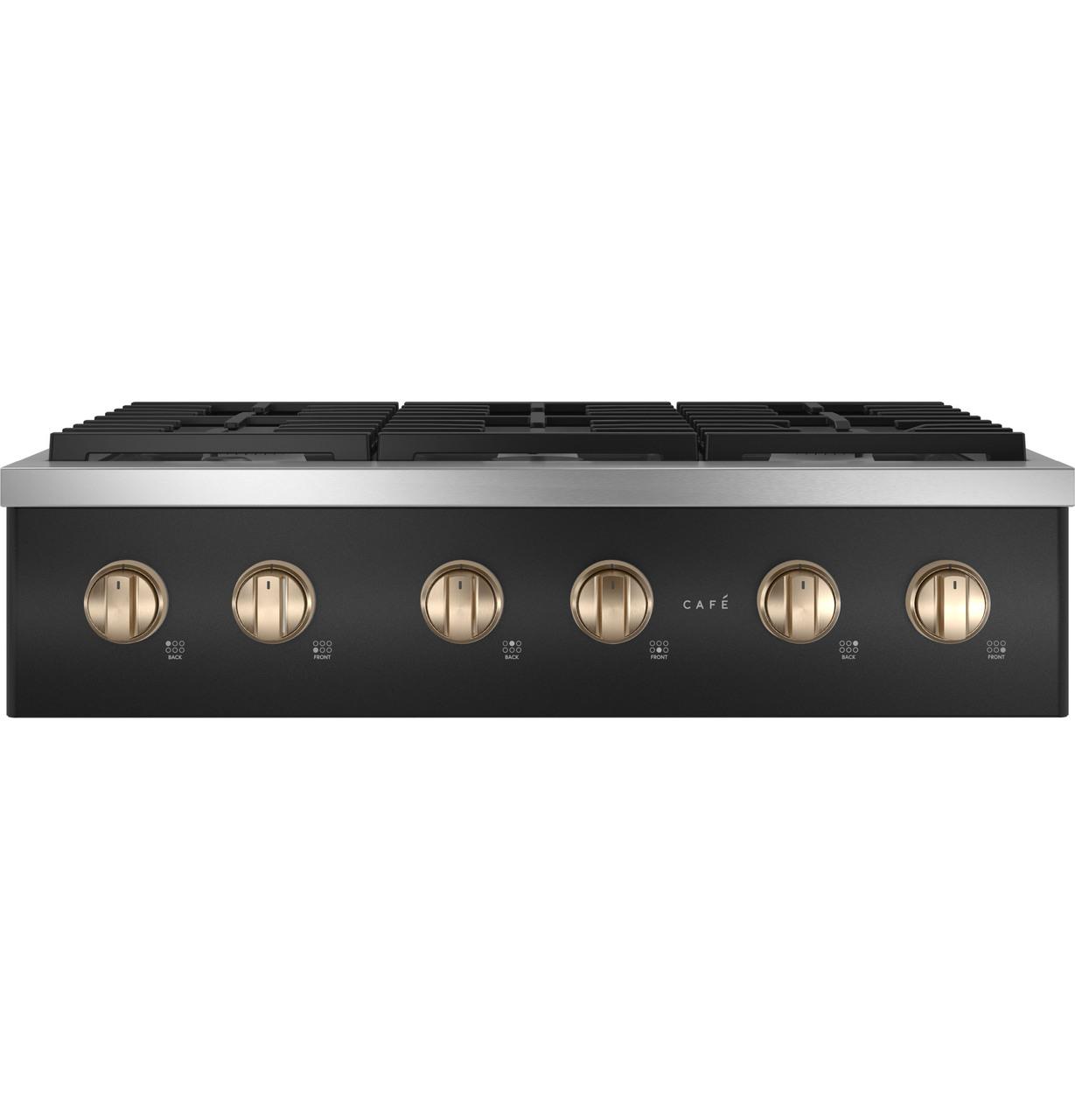 Cafe Caf(eback)™ 36" Commercial-Style Gas Rangetop with 6 Burners (Natural Gas)