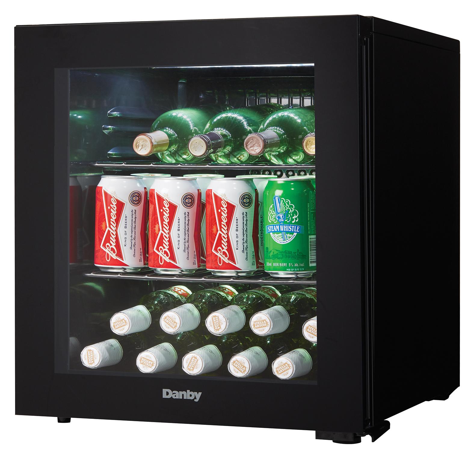 Danby 16 Bottle Free-Standing Wine Cooler in Black