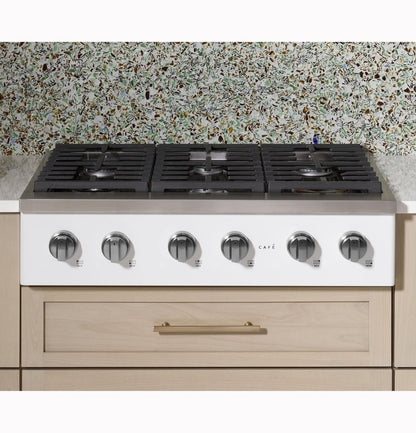 Cafe CGU366P3TD1 CAF(EBACK)™ 36" Commercial-Style Gas Rangetop with 6 Burners (Natural Gas)