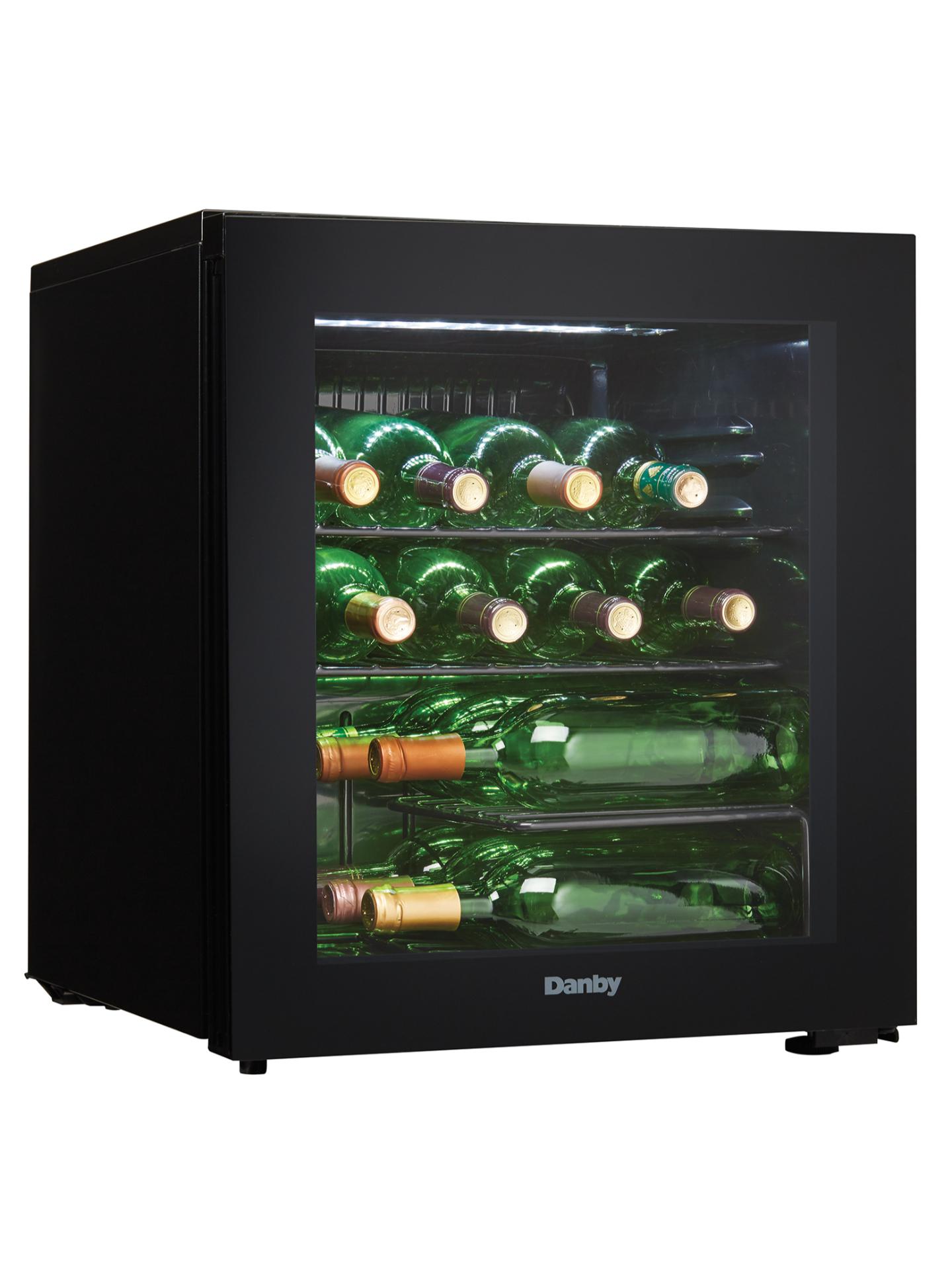 DWC018A1BDB Danby 16 Bottle Free-Standing Wine Cooler in Black
