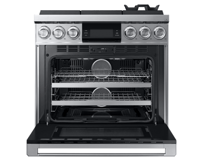 Dacor DOP36M96GLS 36" Pro Gas Range, Silver Stainless Steel, Natural Gas