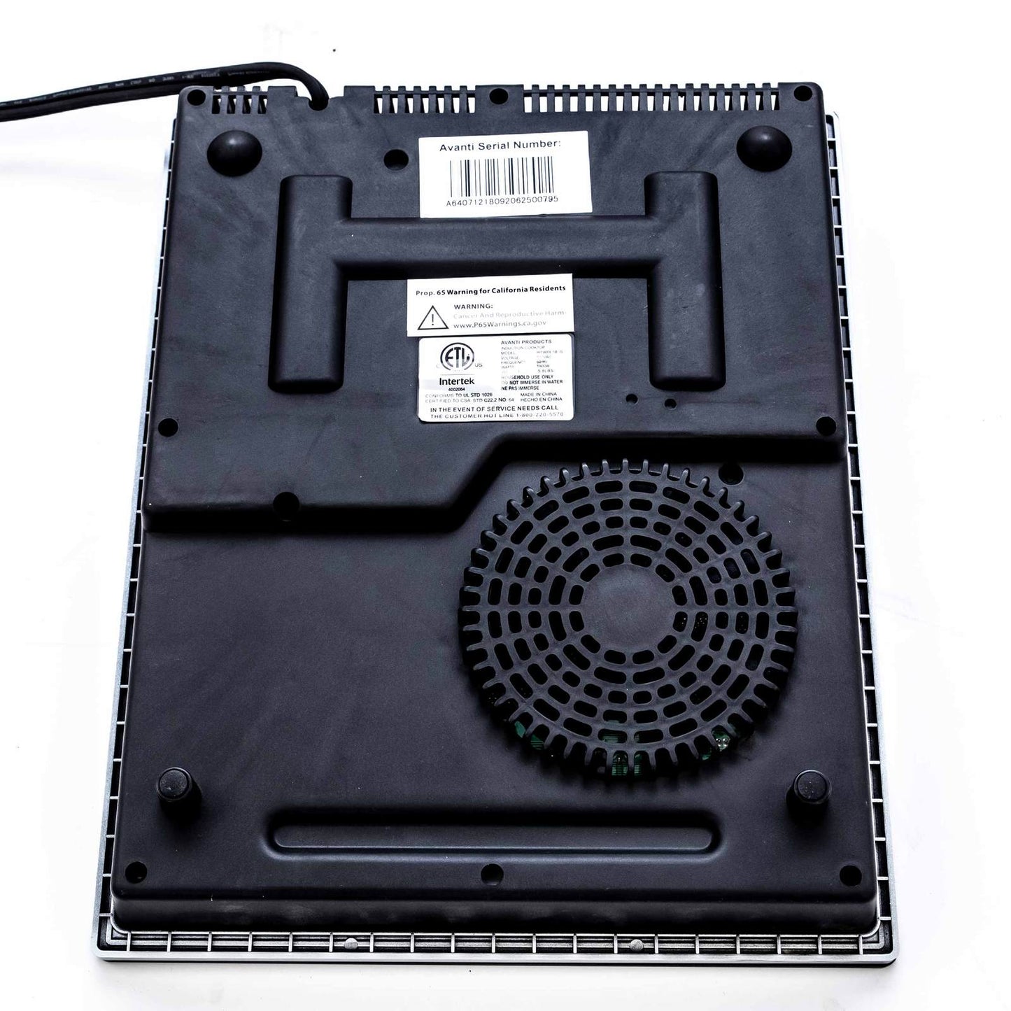 IH1800L1BIS Avanti 1800W Portable Induction Cooktop