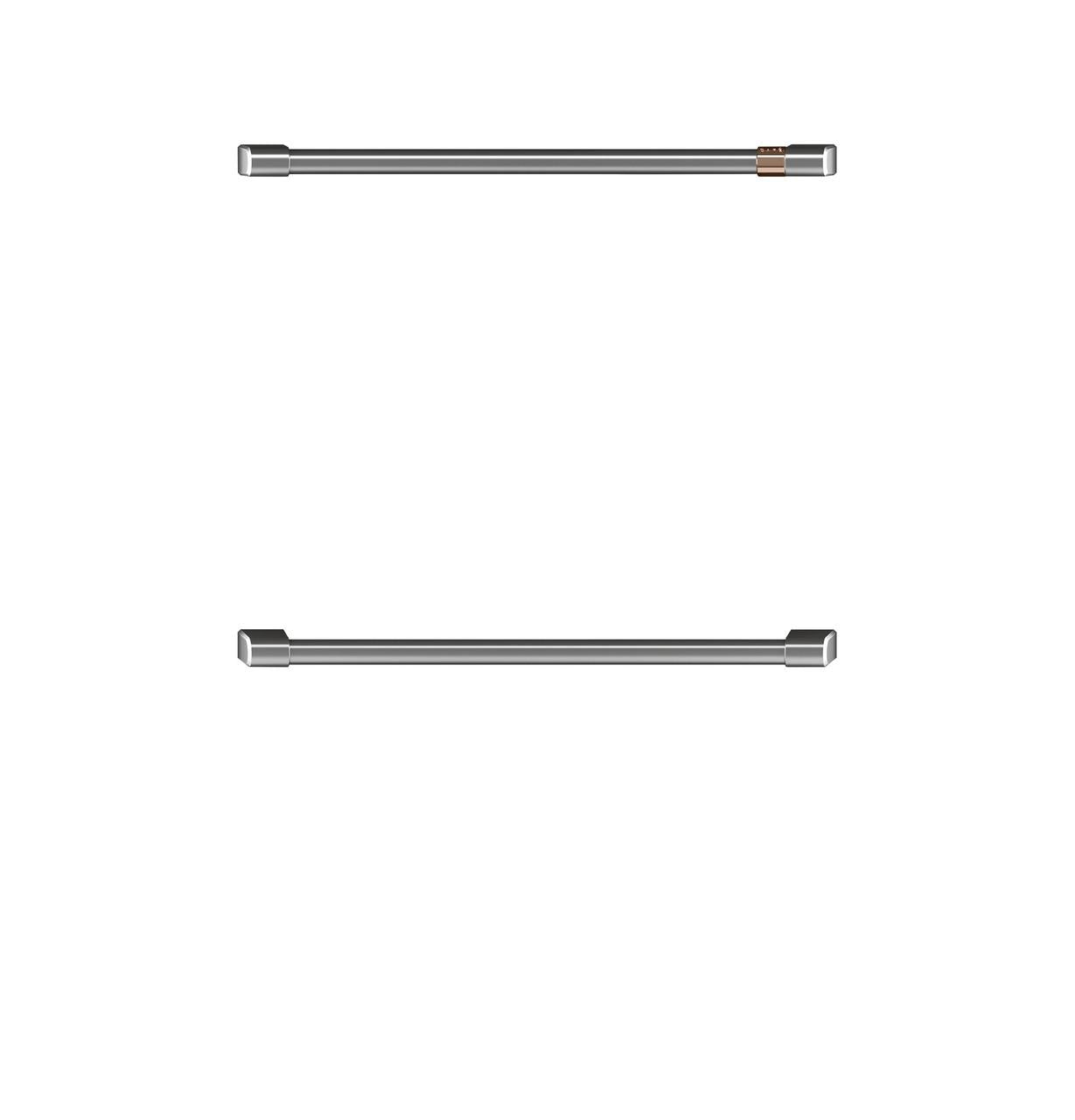 Cafe CXWD0H0PMSS CAF(EBACK)™ 2 - 30" Double Wall Oven Handles - Brushed Stainless