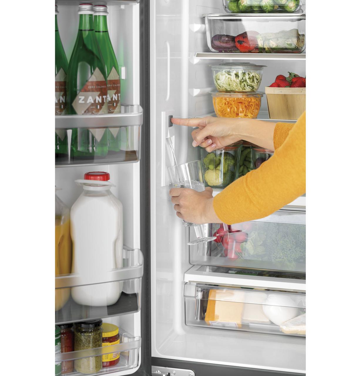 Cafe CWE19SP4NW2 Caf(eback)™ ENERGY STAR® 18.6 Cu. Ft. Counter-Depth French-Door Refrigerator